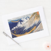 Hokusai Oceaangolven Zee Boten Rechthoekige Sticker (Envelop)