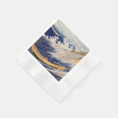 Hokusai Oceaangolven Zee Boten Servet (Hoek)
