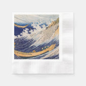 Hokusai Oceaangolven Zee Boten Servet (Voorkant)