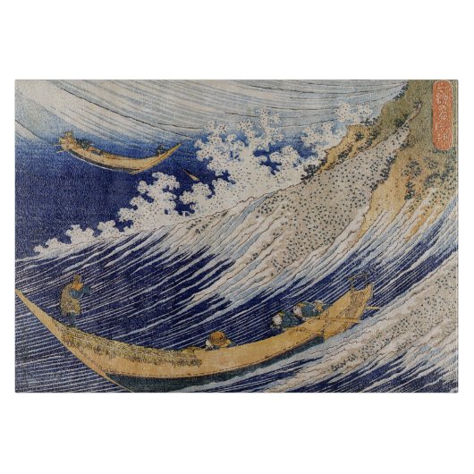 Hokusai Oceaangolven Zee Boten Snijplank (Voorkant)