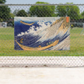 Hokusai Oceaangolven Zee Boten Spandoek (Insitu)