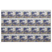 Hokusai Oceaangolven Zee Boten Stof (Fat Quarter)