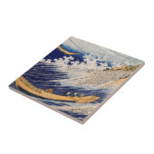 Hokusai Oceaangolven Zee Boten Tegeltje (Zijkant)