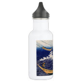 Hokusai Oceaangolven Zee Boten Waterfles (Links)