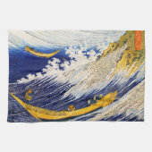 Hokusai Ocean Waves Kitchen Towel Theedoek (Horizontaal)