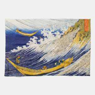 Hokusai Ocean Waves Kitchen Towel Theedoek