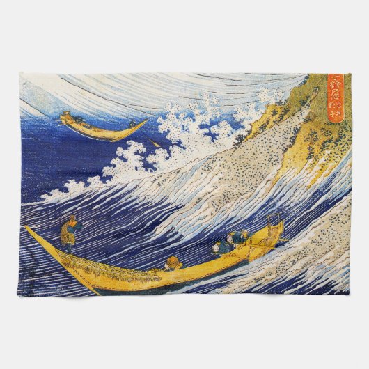 Hokusai Ocean Waves Kitchen Towel Theedoek (Horizontaal)