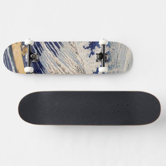 Hokusai Ocean Waves Vissen Boats Persoonlijk Skateboard (Horizontaal)