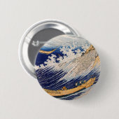 Hokusai Ocean Waves Vissen Boats Ronde Button 5,7 Cm (Voorkant /achterkant)