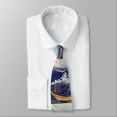 Hokusai Ocean Waves Vissen Boats Stropdas (Gebonden)