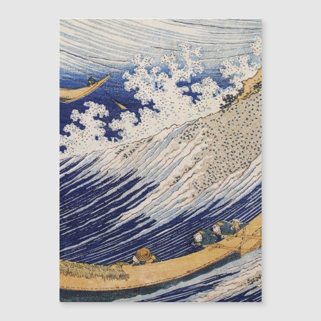 Hokusai Ocean Waves Zee Boten (Voorkant)