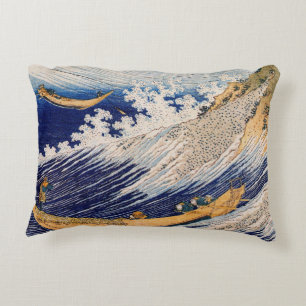 Hokusai Ocean Waves Zee Boten Accent Kussen