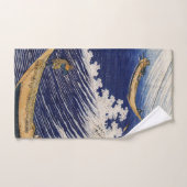 Hokusai Ocean Waves Zee Boten Bad Handdoek (Handdoek)
