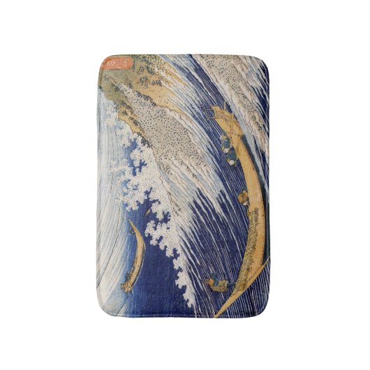 Hokusai Ocean Waves Zee Boten Badmat (Voorkant Verticaal)