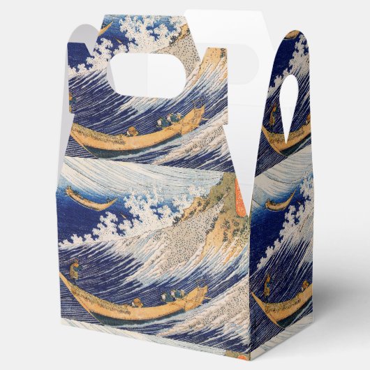 Hokusai Ocean Waves Zee Boten Bedankdoosjes (Geopend)