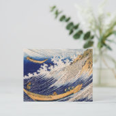 Hokusai Ocean Waves Zee Boten Briefkaart (Staand voorkant)