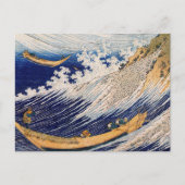 Hokusai Ocean Waves Zee Boten Briefkaart (Voorkant)