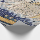 Hokusai Ocean Waves Zee Boten Cadeaupapier (Hoek)