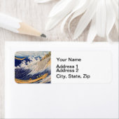 Hokusai Ocean Waves Zee Boten Etiket (Insitu)