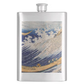 Hokusai Ocean Waves Zee Boten Flacon (Voorkant)