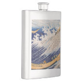Hokusai Ocean Waves Zee Boten Flacon (Rechts)