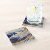 Hokusai Ocean Waves Zee Boten Glazen Onderzetter (Schuin)