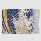 Hokusai Ocean Waves Zee Boten Golfhanddoek (Horizontaal)