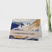 Hokusai Ocean Waves Zee Boten Kaart (Voorkant)