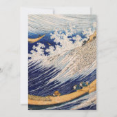 Hokusai Ocean Waves Zee Boten Kaart (Achterkant)