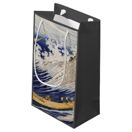 Hokusai Ocean Waves Zee Boten Klein Cadeauzakje (Achterkant Gekanteld)
