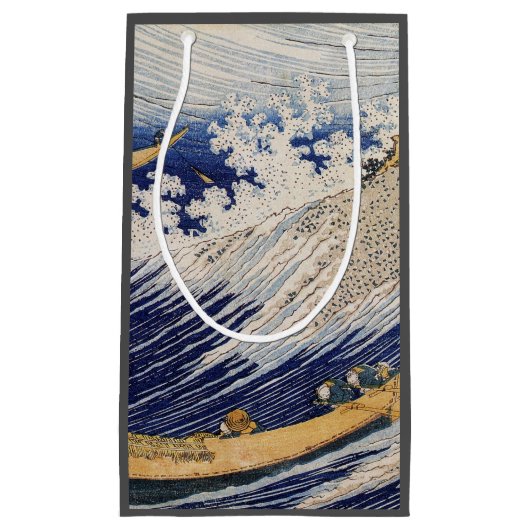 Hokusai Ocean Waves Zee Boten Klein Cadeauzakje (Voorkant)