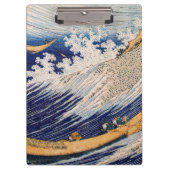 Hokusai Ocean Waves Zee Boten Klembord (Voorkant)