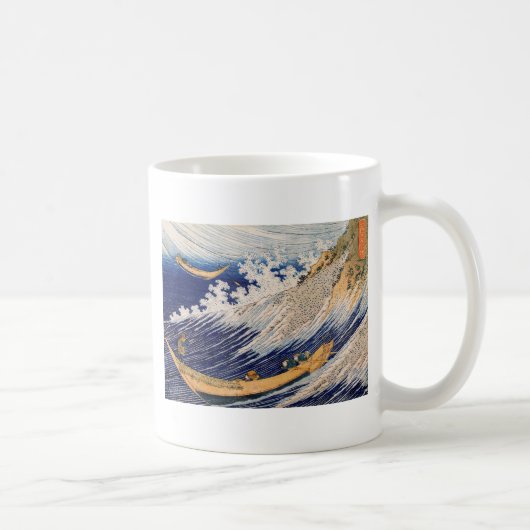 Hokusai Ocean Waves Zee Boten Koffiemok (Rechts)