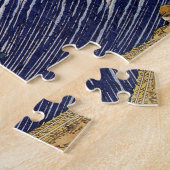 Hokusai Ocean Waves Zee Boten Legpuzzel (Zijkant)