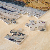 Hokusai Ocean Waves Zee Boten Legpuzzel (Zijkant)