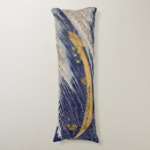 Hokusai Ocean Waves Zee Boten Lichaamskussen (Voorkant Verticaal)