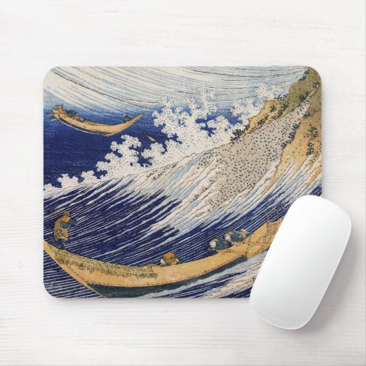 Hokusai Ocean Waves Zee Boten Muismat (Met muis)