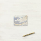 Hokusai Ocean Waves Zee Boten Post-it® Notes (Op bureau)