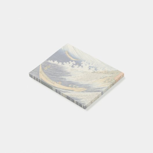 Hokusai Ocean Waves Zee Boten Post-it® Notes (Schuin)