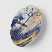 Hokusai Ocean Waves Zee Boten Ronde Klok (Hoek)