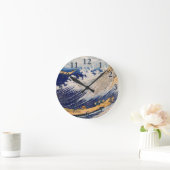 Hokusai Ocean Waves Zee Boten Ronde Klok (Huis)