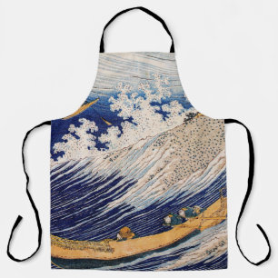 Hokusai Ocean Waves Zee Boten Schort