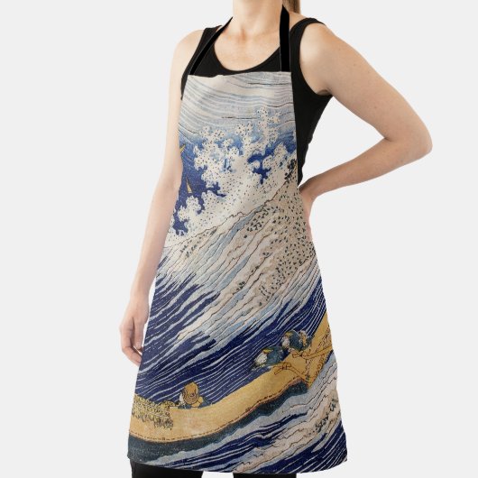 Hokusai Ocean Waves Zee Boten Schort (Insitu)