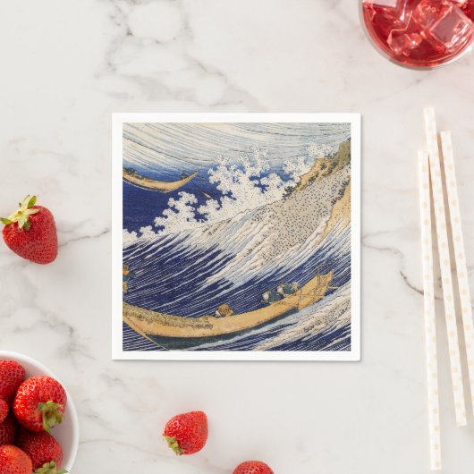 Hokusai Ocean Waves Zee Boten Servet (Insitu)