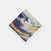 Hokusai Ocean Waves Zee Boten Servet (Hoek)