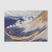 Hokusai Ocean Waves Zee Boten Tissuepapier (Voorkant)