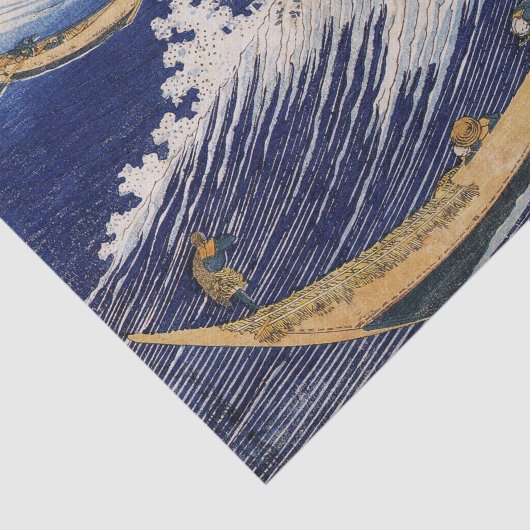 Hokusai Ocean Waves Zee Boten Tissuepapier (Detail)