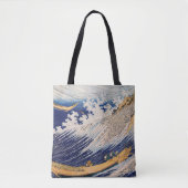 Hokusai Ocean Waves Zee Boten Tote Bag (Voorkant)