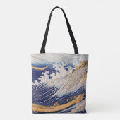 Hokusai Ocean Waves Zee Boten Tote Bag (Achterkant)