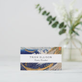 Hokusai Ocean Waves Zee Boten Visitekaartje (Staand voorkant)